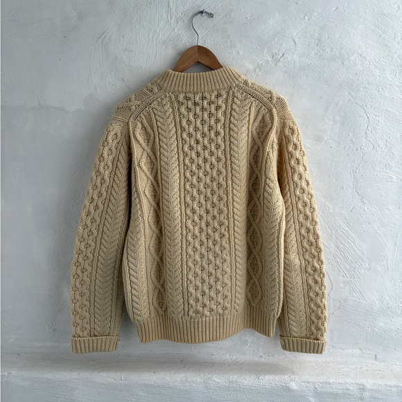 vintage Smith's of Bermuda worsted wool fisherman knit sweater - Picture 5 of 12